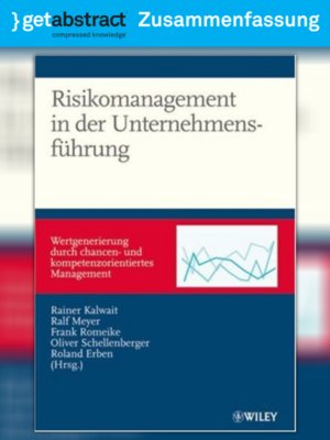 cover image of Risikomanagement in der Unternehmensführung (Zusammenfassung)